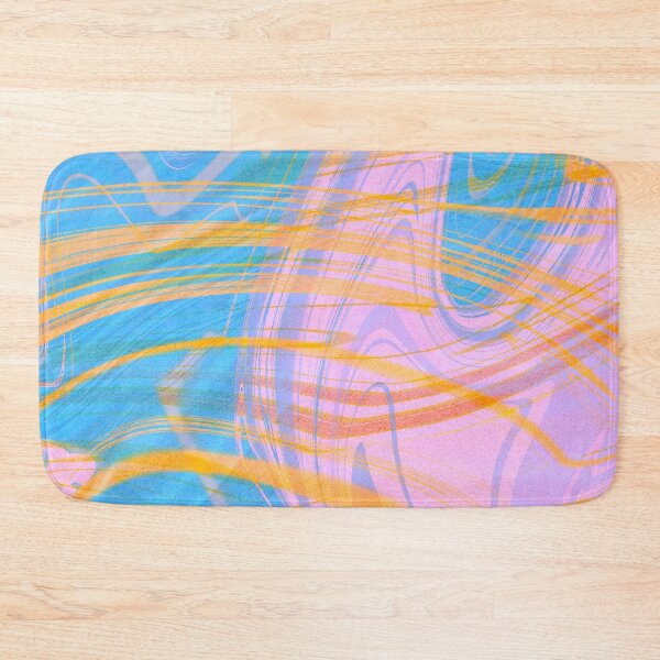 Item preview, Liquid abstract 41 contrast pink, orange and blue with textures designed and sold by Lo-cura.