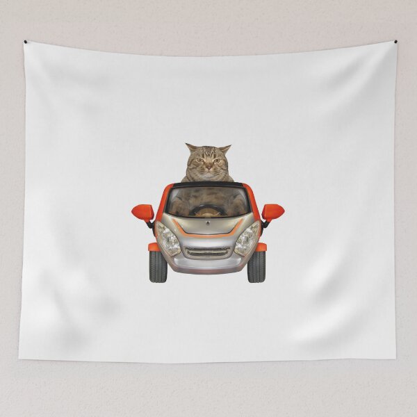 Item preview, cat driving a car Essential T-Shirt designed and sold by Issa ★★★★★.