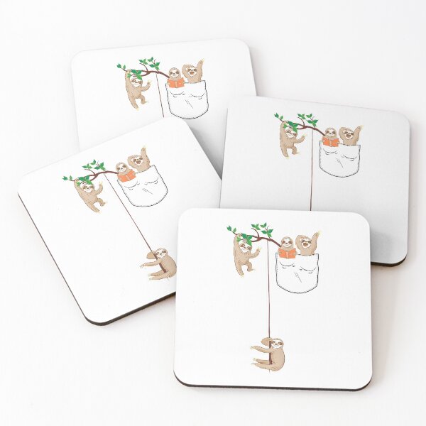 Item preview, Happy Sloth Family Habitat in Pocket designed and sold by andrewbrian.