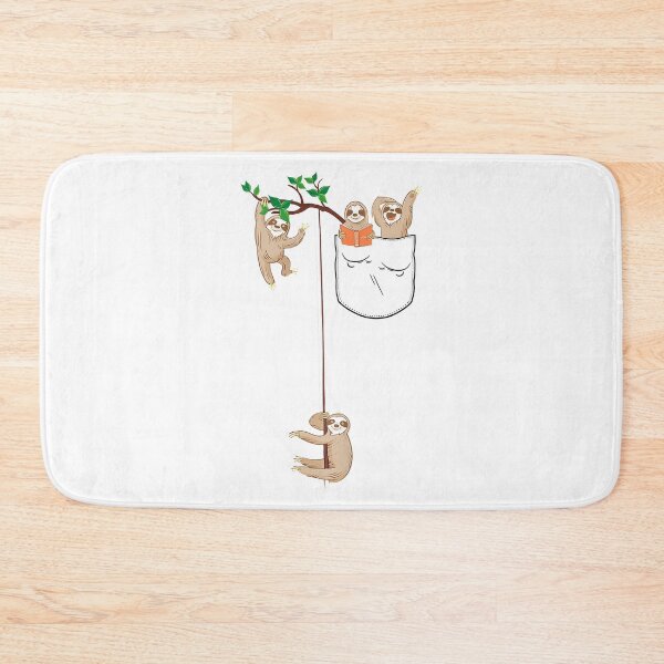 Item preview, Happy Sloth Family Habitat in Pocket designed and sold by andrewbrian.