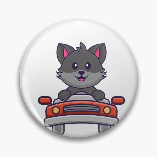 Item preview, Cat Driving A Car Sticker designed and sold by Issa ★★★★★.