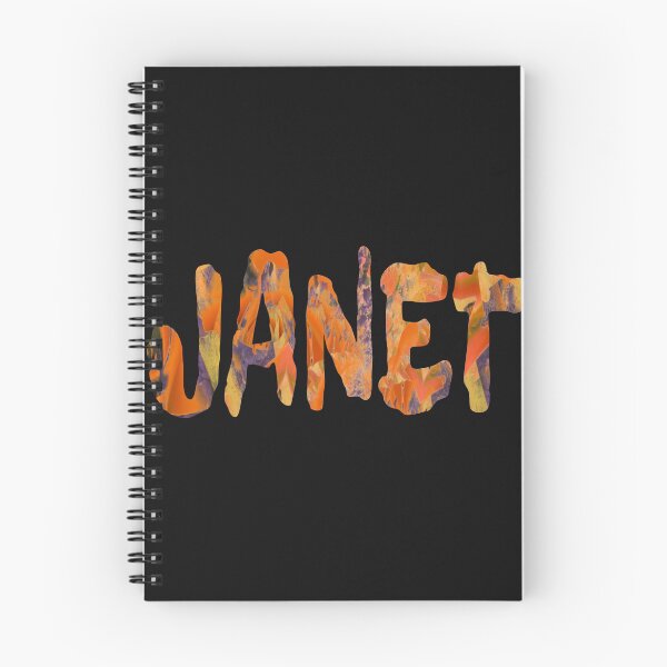 Item preview, Janet girls name colourful design designed and sold by Areashor.