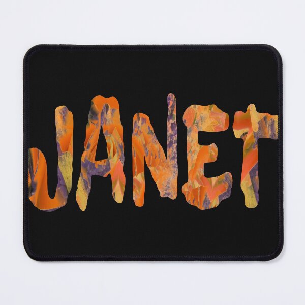 Item preview, Janet girls name colourful design designed and sold by Areashor.