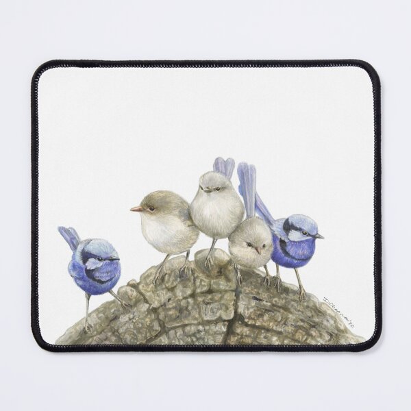 Item preview, Blue wrens (Malurus splendens) designed and sold by RedCloudDesign.