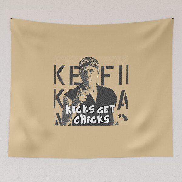 Item preview, Johnny Lawrence Drawing Kicks get Chicks Quote designed and sold by EinsamerBaum.