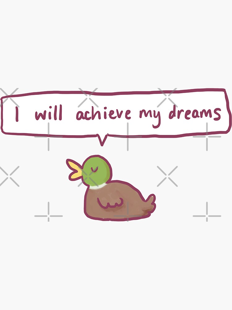 Thumbnail 3 of 3, Sticker, Positive Duck designed and sold by whydocowsfall.