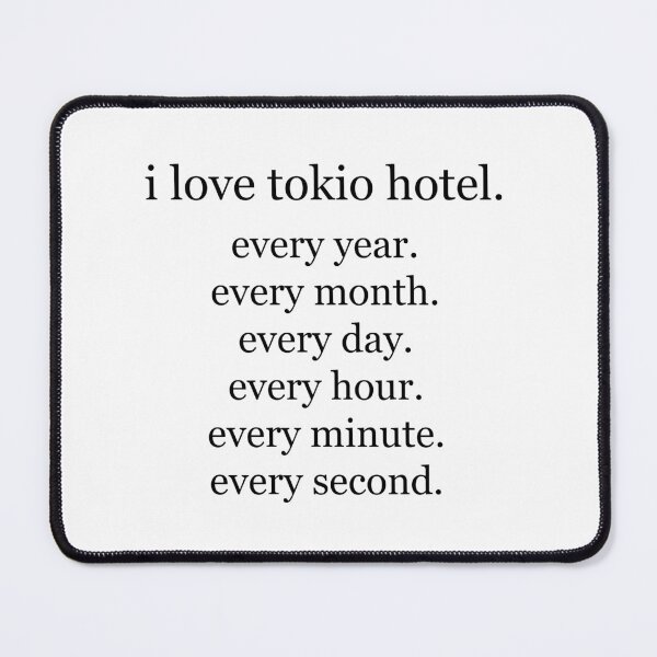 Item preview, I love ... (serifs) - Tokio Hotel designed and sold by eileendiaries.