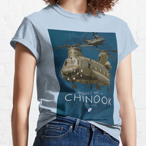Vista previa del artículo con la obra «Helicóptero Chinook de la Royal Air Force», diseñado y vendido por theburnsmark.
