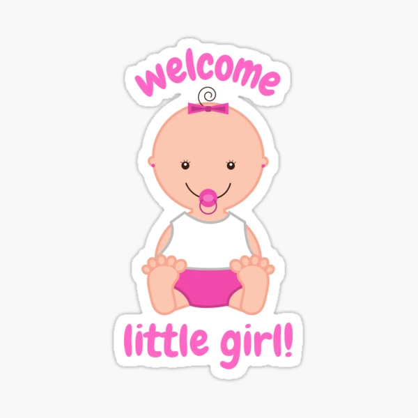 Welcome Little Boy! Sticker for Sale by MalinLindbom