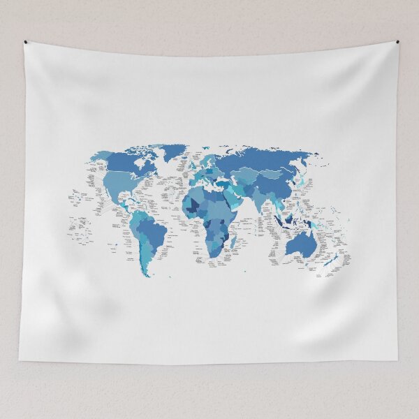 Item preview, Surf Map - Blue Ocean designed and sold by Catchinq Waves.