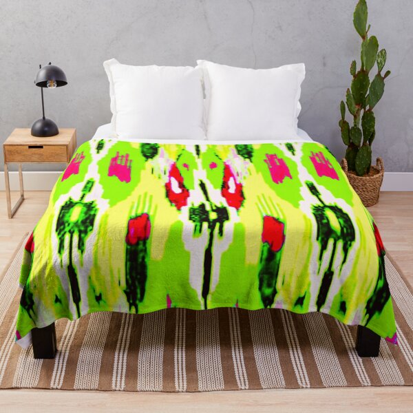 Item preview, Flores y colores majestuosos, patrón de estampado Beauty of Ikat designed and sold by LeFabriqueOuz.