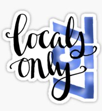 757 locals only Sticker