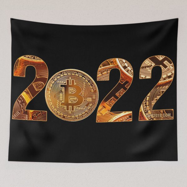 Artikelvorschau, 2022 BITCOIN Frohes neues Jahr entworfen und verkauft von SAJAMANIA.