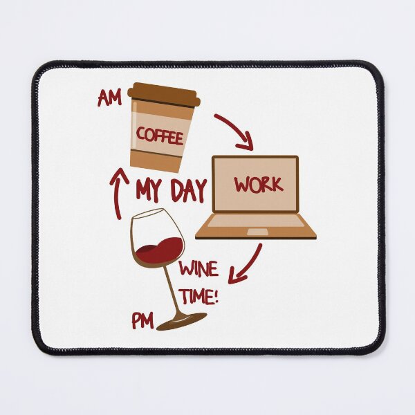 Item preview, Coffee And Wine designed and sold by VikiQuick.