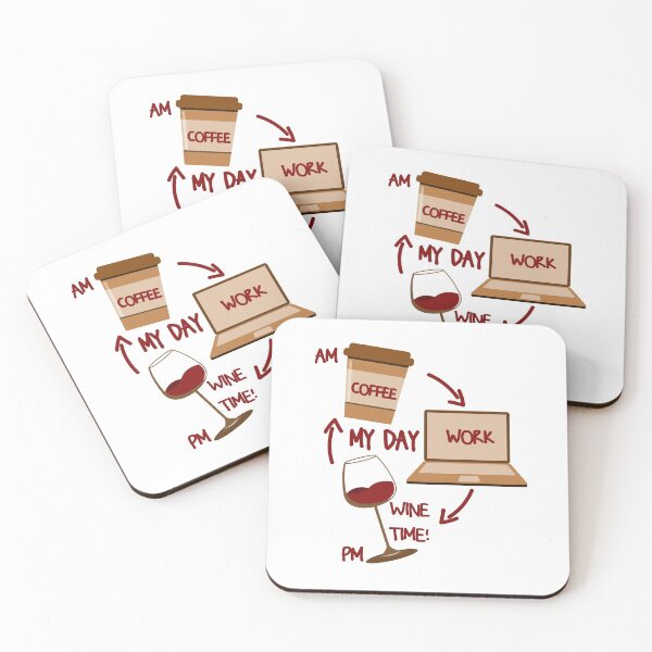 Item preview, Coffee And Wine designed and sold by VikiQuick.