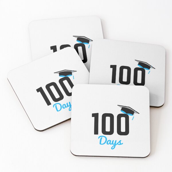Artikelvorschau, 100 Tage Abschlussaufkleber Geschenk entworfen und verkauft von FOSLIGHT.