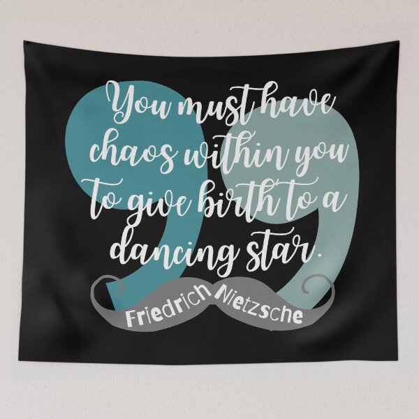 Item preview, Friedrich Nietzsche Quote - Chaos within Dancing Star designed and sold by superbling.