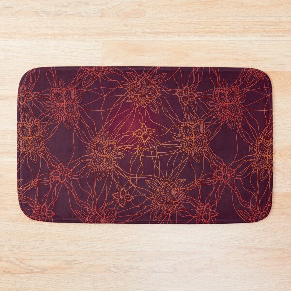 Item preview, Abstract dark red decorative pattern designed and sold by JoyColorLove.