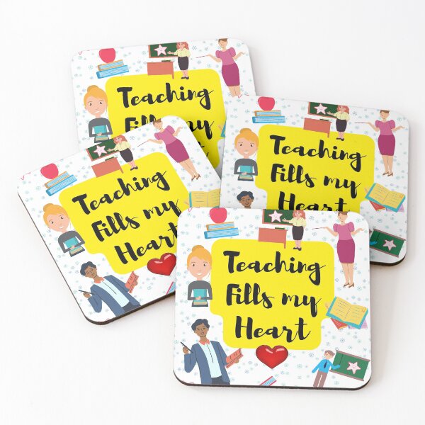 Item preview, Cool Colorful Cute Teaching fills my heart valentines day for teachers design designed and sold by mark-taylor.