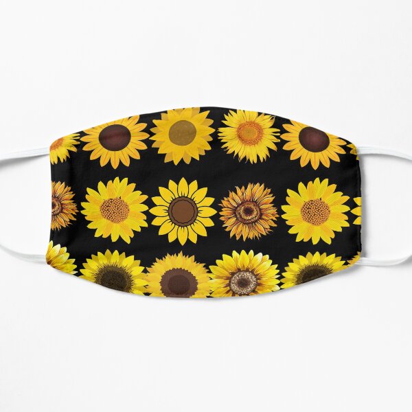 Sunflower Pattern - Design 2 Flat Mask