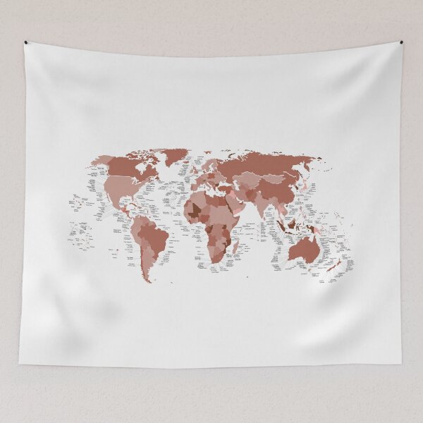 Item preview, Surf Map - Red Lava designed and sold by Catchinq Waves.