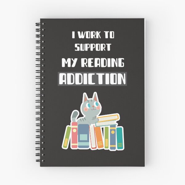 Item preview, I work to support my reading addiction designed and sold by markopolo373hr.