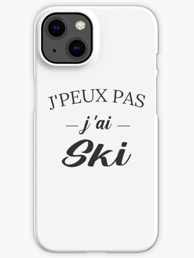 Aperçu 1 sur 4. Coque iPhone avec l'œuvre WOW !! Je peux pas j ai ski tee shirt cadeau fan des pistes enneigées et de SKI montagne créée et vendue par FranceLibre.