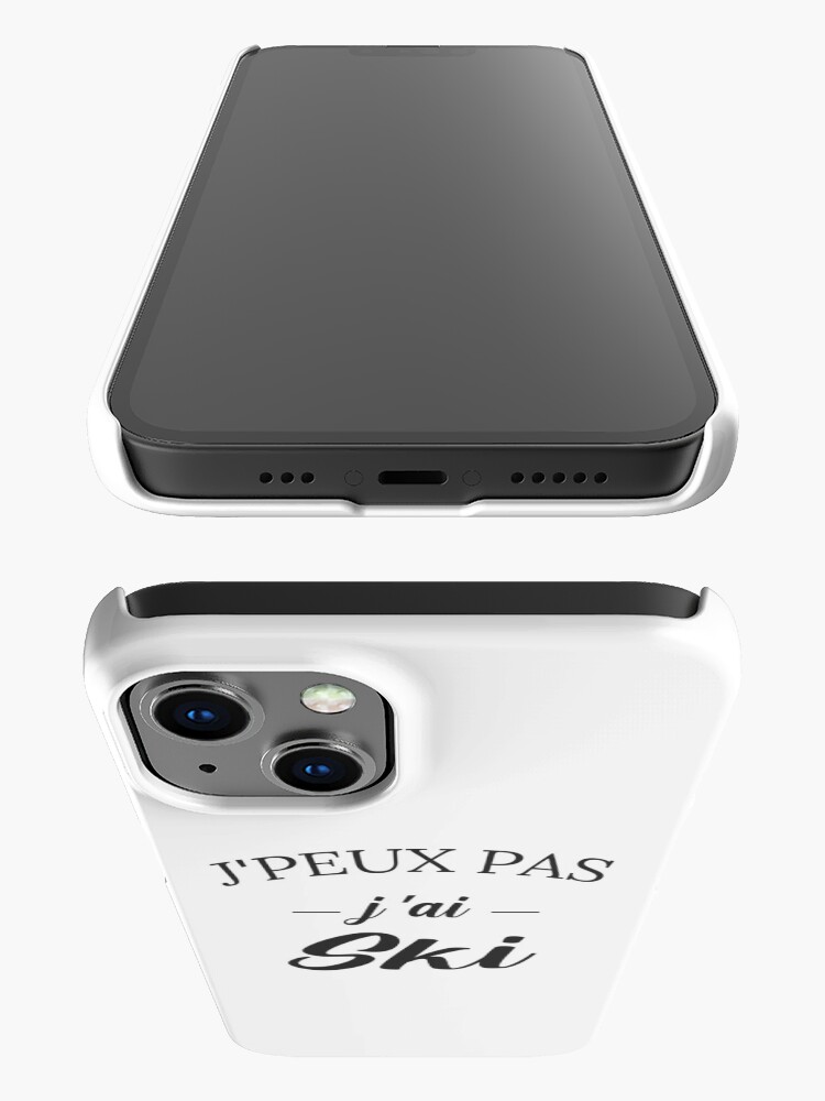 Aperçu 3 sur 4. Coque iPhone avec l'œuvre WOW !! Je peux pas j ai ski tee shirt cadeau fan des pistes enneigées et de SKI montagne créée et vendue par FranceLibre.