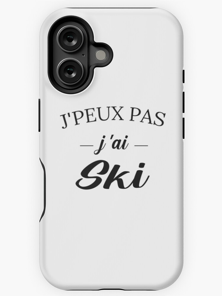 Aperçu 1 sur 4. Coque iPhone avec l'œuvre WOW !! Je peux pas j ai ski tee shirt cadeau fan des pistes enneigées et de SKI montagne créée et vendue par FranceLibre.