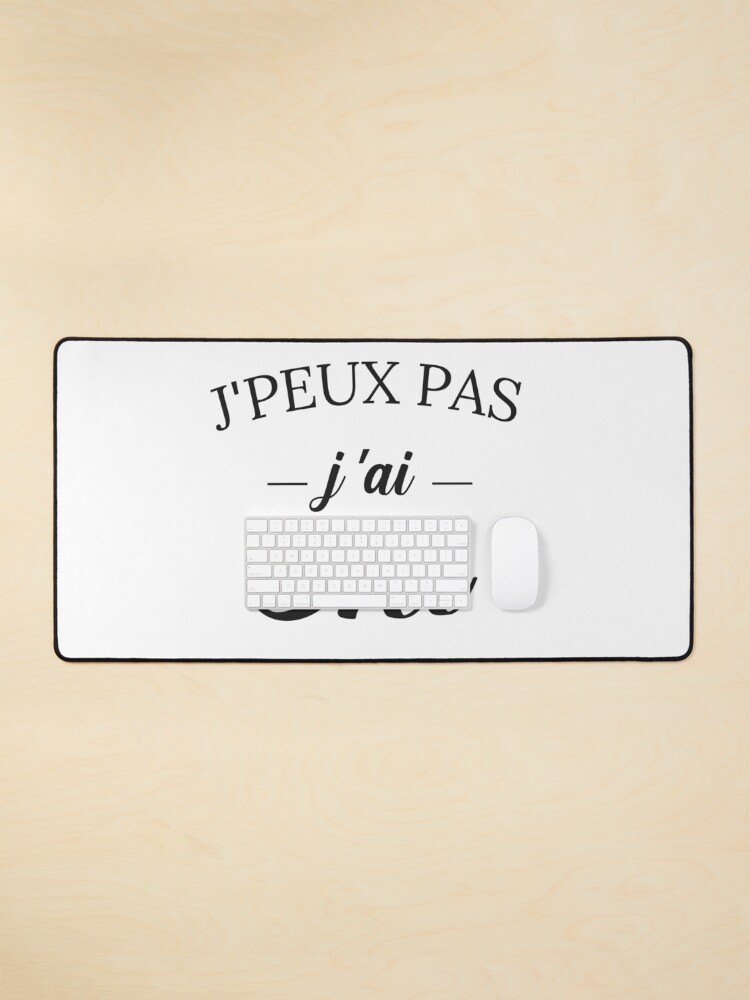 Aperçu 1 sur 5. Tapis de souris avec l'œuvre WOW !! Je peux pas j ai ski tee shirt cadeau fan des pistes enneigées et de SKI montagne créée et vendue par FranceLibre.