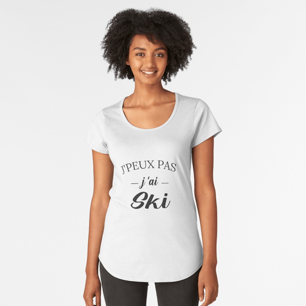 Aperçu de l'œuvre T-shirt premium échancré créée et vendue par FranceLibre.