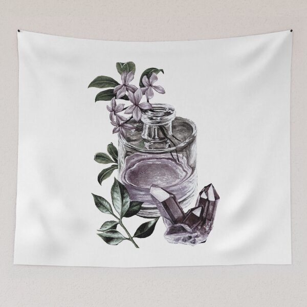 Item preview, Movie star vintage print perfume bottle and rose quartz designed and sold by LukjanovArt.