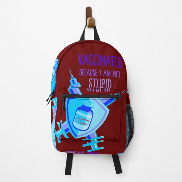 Item preview, Vaccinated Because I Am Not Stupid 2022 designed and sold by Yasmine Mohammed.