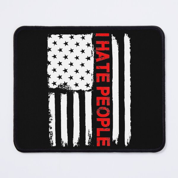 Item preview, I Hate People Love America Funny Flag designed and sold by anthonymark14.