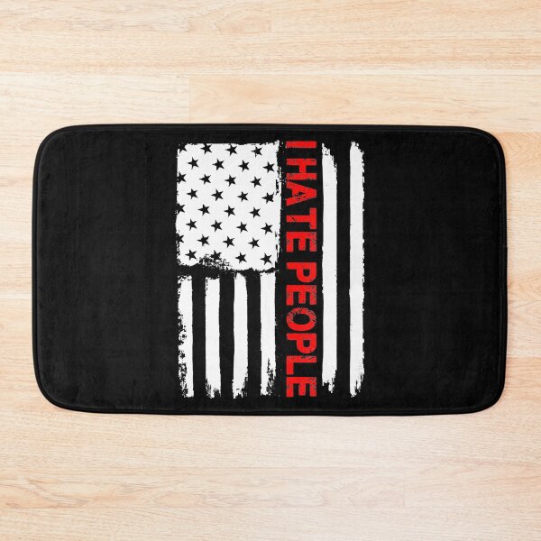 Item preview, I Hate People Love America Funny Flag designed and sold by anthonymark14.
