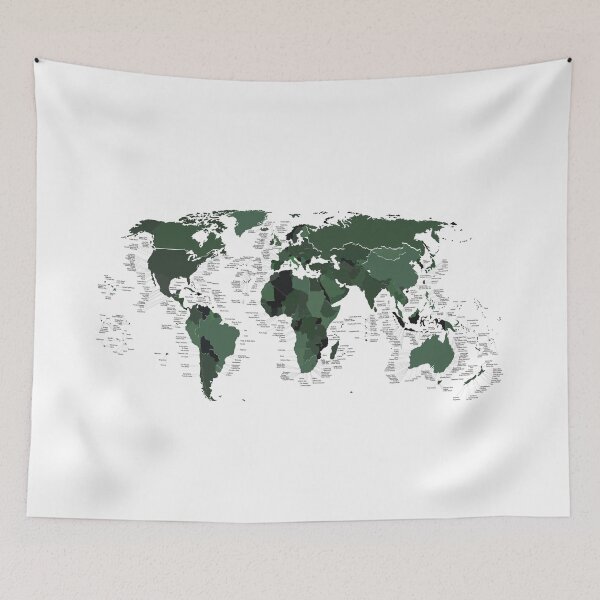 Item preview, Surf Map - Green Forest designed and sold by Catchinq Waves.