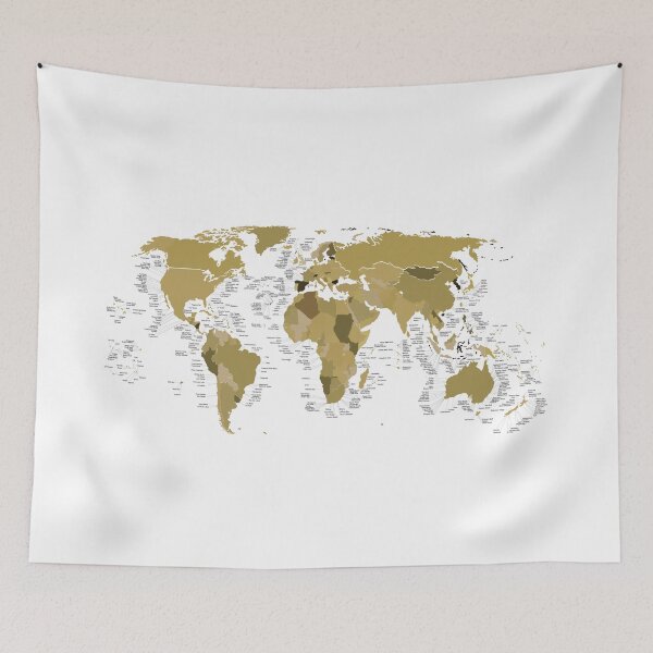 Item preview, Surf Map - Golden Wood designed and sold by Catchinq Waves.