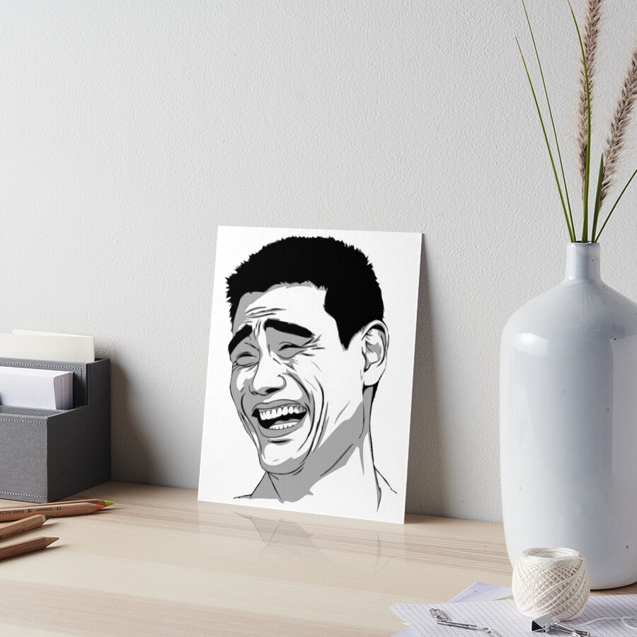 "Yao Ming Meme Face" Art Board Print For Sale By JamcaYT | Redbubble