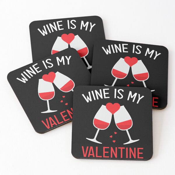 Item preview, Wine Is My Valentine Wine Lover Heart Valentines Day designed and sold by dass-art.