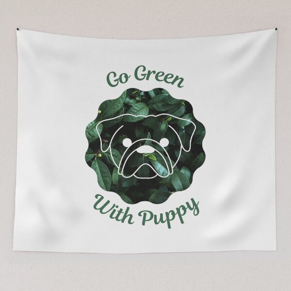 Item preview, Go Green With Puppy designed and sold by kucingmaikan.