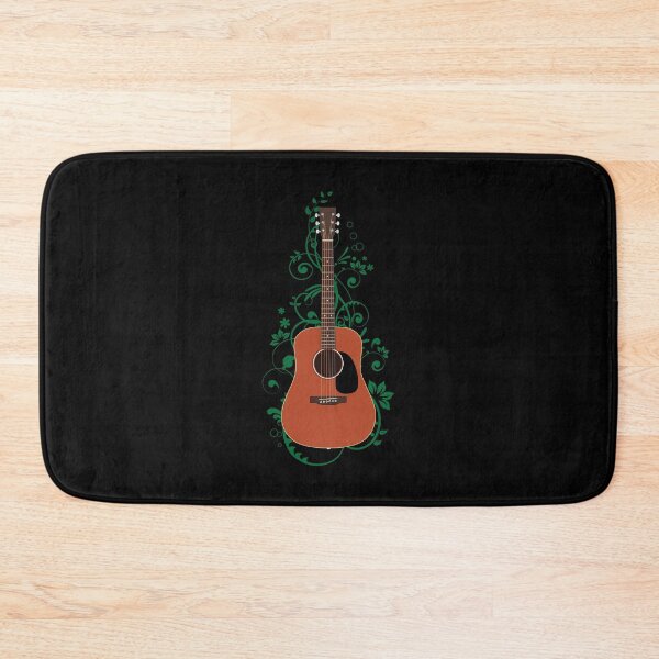 Item preview, Mahogany Dreadnought Acoustic Guitar Flowering Vines designed and sold by nightsworthy.