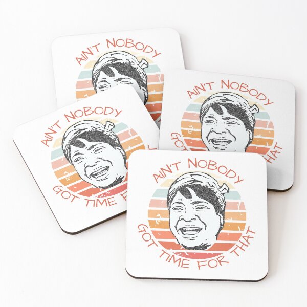 Item preview, Ain't Nobody Got Time For That Meme Retro Sunset designed and sold by LuckyKermit.