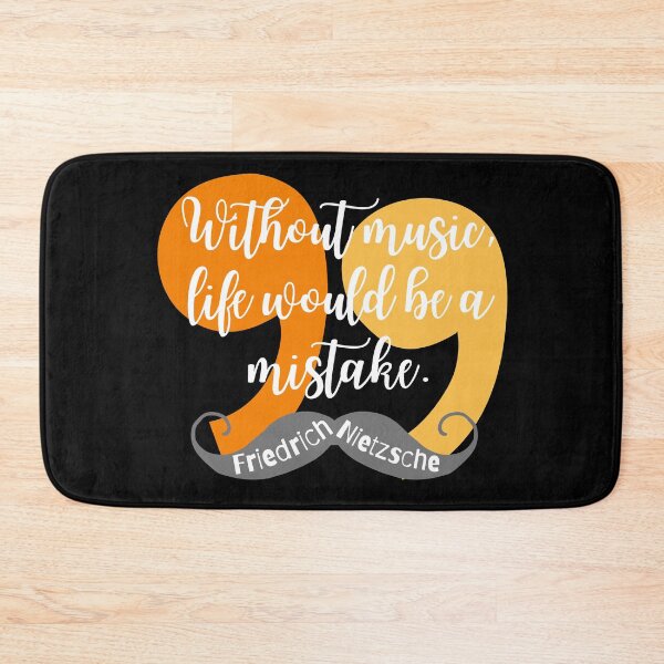 Item preview, Friedrich Nietzsche Quote - Without Music designed and sold by superbling.