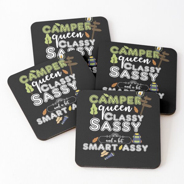 Item preview, Camper Queen Classy Sassy Smart Funny Women Girls Camping RV designed and sold by Laura J Devera ⭐⭐⭐⭐⭐.