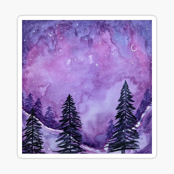 The Purple Night Sticker
