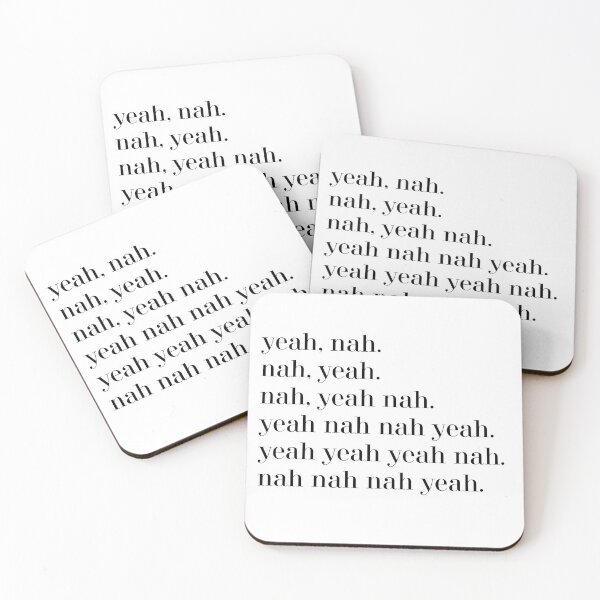 Item preview, Yeah nah, nah yeah, yeah nah yeah  tshirts, aussie slang tshirts, funny merchandise designed and sold by TheFancyLabel.