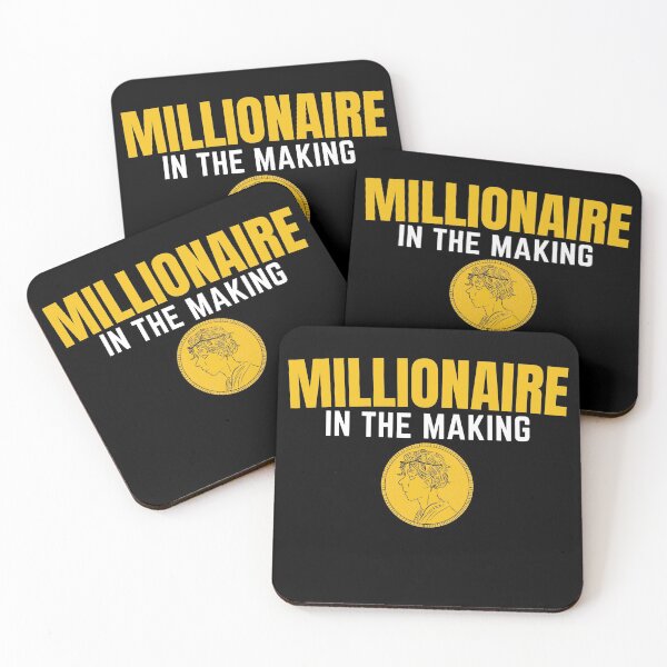 Item preview, Millionaire in the making Golden coin  designed and sold by KingsManKind.