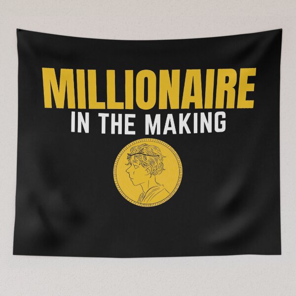 Item preview, Millionaire in the making Golden coin  designed and sold by KingsManKind.