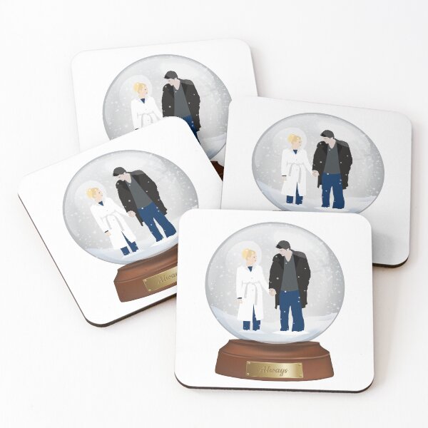 Item preview, Buffy and Angel from "Amends" in a Christmas snow globe designed and sold by TheHappyDoe.