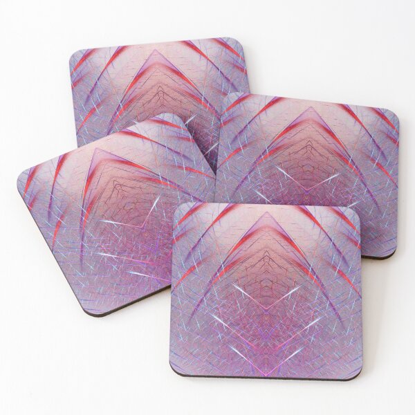 Item preview, Fractal design with red, purple, and white flecks designed and sold by effervescence.
